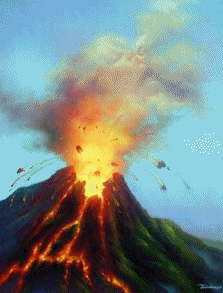 animated gifs volcanos